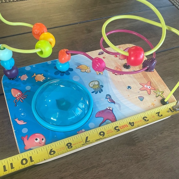 B. Toys Infant/Toddler Wooden Activity Toy, Development, Helps with Motor Skills - Picture 5 of 6